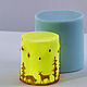 Silicone candle shape 'Cylinder 'Star forest' 3D», Form, Shahty,  Фото №1