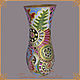Interior vase "Lace patchwork". Vases. Dom krasot Tatyany Potapovoj. Интернет-магазин Ярмарка Мастеров.  Фото №2