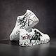 Заказать Кроссовки белые, кастом кроссовок Nike Air Force, ручная роспись. Olgavolgoart. Роспись одежды и обуви. Кастом. Ярмарка Мастеров. . Кроссовки Фото №3