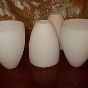 Chrome chandelier pottery-cobalt Soviet