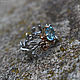 A ring with a blue Topaz, 'the Queen of the Elves' Silver, gold, Rings, Yaroslavl,  Фото №1