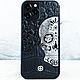 Mexican Katrina's Skull Black Чехол iphone категории Lux череп, Чехол, Иваново,  Фото №1