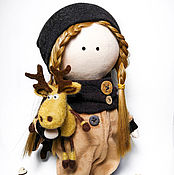 Куклы и игрушки handmade. Livemaster - original item Textile play doll 