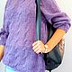 Джемпер  женский вязаный из ангоры. Джемперы. Sweater Star Вязание на заказ.. Ярмарка Мастеров.  Фото №8