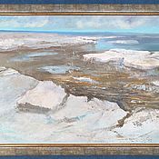 Белое море . Авторская картина маслом