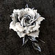 Order Brooch-pin: Brooch made of silk rose Radiance. natalya-4 (natalya-4). Livemaster. . Brooches Фото №3