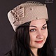 Шляпа стюардесса с вуалью, Шляпы, Челябинск,  Фото №1