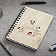 Wooden Notebook Rabbit. Gifts for February 14. 3 ideas. Online shopping on My Livemaster.  Фото №2
