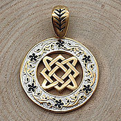 Украшения handmade. Livemaster - original item Star of Lada Slavic amulet. Gilding 999 and 925 silver art.Three million eleven thousand six hundred. Handmade.