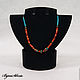 Choker with turquoise and coral 'Secrets of Tibet'. Beads2. BijouSiberia. My Livemaster. Фото №5