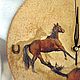 Часы настенные "Лошади". Часы классические. Домовица-Татьяна.. Интернет-магазин Ярмарка Мастеров.  Фото №2