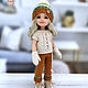 Clothes for Paola Reina dolls. Warm green stripe set. Clothes for dolls. DeSouris (desouris). My Livemaster. Фото №6