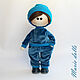 Doll boy 30 cm in costume, textile doll, Dolls, Nizhnij Tagil,  Фото №1