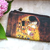 Сумки и аксессуары handmade. Livemaster - original item Cosmetic Bag, Klimt bag, phone bag, bridesmaid clutch. Handmade.