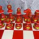 Order Wooden chess, gift 'Apples in the snow', game. Anna Fekolkina chess-souvenirs. Livemaster. . Chess Фото №3