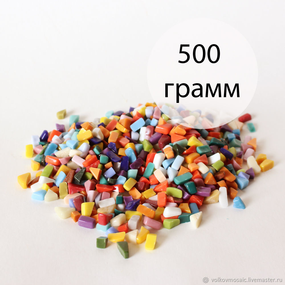 Мозаика из стекла 500 грамм Микс кусочки – купить на Ярмарке Мастеров ...