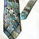 Tie batik for men 'periodic table'. Ties. Kenaz silk (KENAZ). Online shopping on My Livemaster.  Фото №2