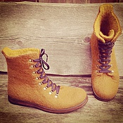 Обувь ручной работы. Ярмарка Мастеров - ручная работа Валяные ботинки Карри-2. Handmade.