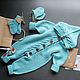 Order Baby jumpsuit 'water mint' p. 58-62. Natalya_Sholokhova. Livemaster. . Overall for children Фото №3