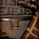 Винтаж: Сумка-тоут Fendi Zucca Canvas с деревянным вырезом FF. Сумки винтажные. Chic bags. Ярмарка Мастеров.  Фото №7