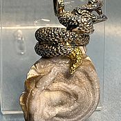 Украшения handmade. Livemaster - original item Temptation pendant with chalcedony rose. Handmade.