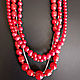 Necklaces, beads, coral 'Salsa'. Necklace. Women's secrets. Online shopping on My Livemaster.  Фото №2