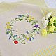 Napkins with hand embroidery 'Summer fragrance', Swipe, Ekaterinburg,  Фото №1