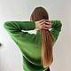 Заказать Пуловер с V-вырезом. Pompon_knitwear. Ярмарка Мастеров. . Свитеры Фото №3
