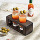 Dark oak chariot for 2 servings. Stand for bottles and glasses. Foxwoodrus. Online shopping on My Livemaster.  Фото №2