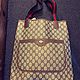 Винтаж: Сумка-тоут Gucci GG Coated Canvas Unisex. Часть «Юбилейной коллекции». Сумки винтажные. Chic bags. Интернет-магазин Ярмарка Мастеров.  Фото №2