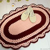 Для дома и интерьера handmade. Livemaster - original item Oval rug crochet 