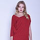 Dress 'Lotus' red warm Angora. Dresses. Voielle. Online shopping on My Livemaster.  Фото №2