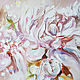 Triptych Impression flower Painting with peonies. Pictures. Annet Loginova. Online shopping on My Livemaster.  Фото №2