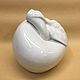White porcelain apple. Figurines. Veselyj farfor. Online shopping on My Livemaster.  Фото №2