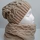 Set knitted hat and Snood Golden fleece. Headwear Sets. HOBBIMANIYA. My Livemaster. Фото №6