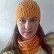 Order Hat and Snood 'Happy couple' handmade. hand knitting from Galina Akhmedova. Livemaster. . Snudy1 Фото №3
