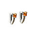 Earring 'Golden braid' SSZ 050, Earrings, Sevastopol,  Фото №1