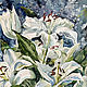 Painting watercolor 'White lilies flowers silent'. Pictures. Pictures for the soul (RozaSavinova). My Livemaster. Фото №4