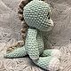 Вязаный динозавр. Амигуруми куклы и игрушки. Darya-hux. Интернет-магазин Ярмарка Мастеров.  Фото №2