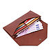 Envelope wallet (red, black, brown, sand). Wallets. EZCASE - Leather Design Studio. My Livemaster. Фото №5