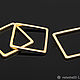 Коннектор  Matt Gold Plated Южная Корея. Коннекторы. КРАСОТА СВОИМИ РУКАМИ  фурнитура. Ярмарка Мастеров.  Фото №5