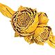 Order Rose dance Yellow Leather bracelet handmade Flowers, genuine leather. ms. Decorator. Livemaster. . Braided bracelet Фото №3