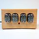 Заказать  Часы Nixie Clock на газоразрядных индикаторах ИН-12. Wood Looks & Goods. Ярмарка Мастеров. . Часы ламповые Фото №3