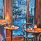 Картина маслом "Вечернее кафе", Картины, Самара,  Фото №1