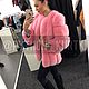 Шуба из песца нежно-розового цвета!. Шубы. YANA KRAFT BRAND. Интернет-магазин Ярмарка Мастеров.  Фото №2