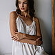 Vivienne silk chemise natural silk milky white. Combination. Delicate Clothing Store (Daria). My Livemaster. Фото №5