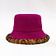 Panama hat with faux fur brim. Panama. OZED. Online shopping on My Livemaster.  Фото №2