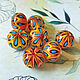 Бусина лэмпворк "Этно-Джаз". Бусины. Natalia Korolyuk lampwork beads. Интернет-магазин Ярмарка Мастеров.  Фото №2