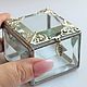 Wedding box. Box with facets and filigree. Cube, Caskets for rings, St. Petersburg,  Фото №1