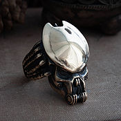 Украшения handmade. Livemaster - original item Ring Predator. alien vs predator. Alien vs Predator. bronze silver. Handmade.